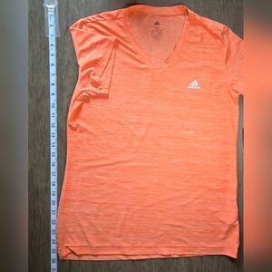 Adidas Women's Orange V-Neck Top